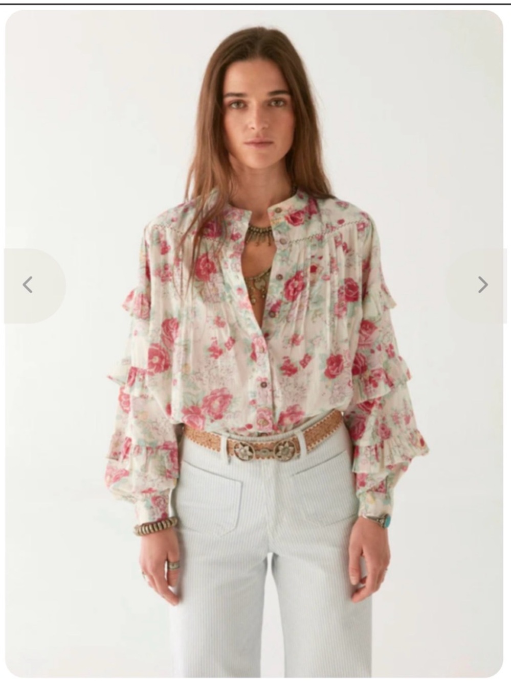 The Lolita Blouse in Candy Roses
